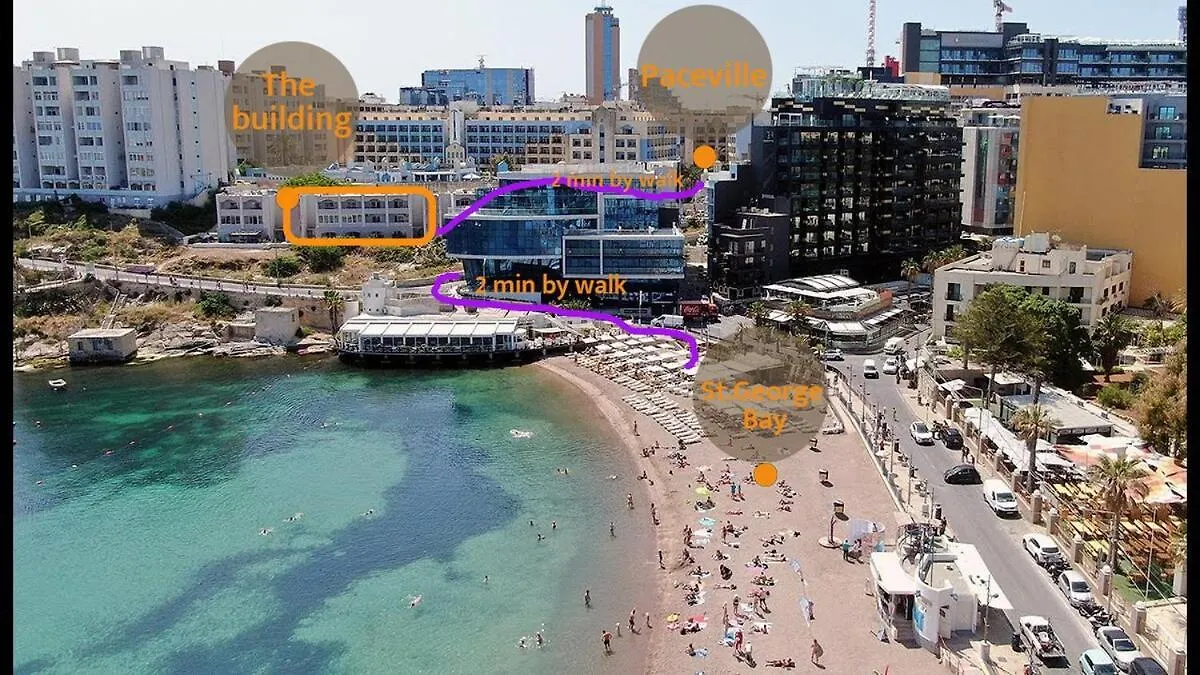 Saint Julian'sFlat In St Julians Sea Viewアパートメント Saint Julian's